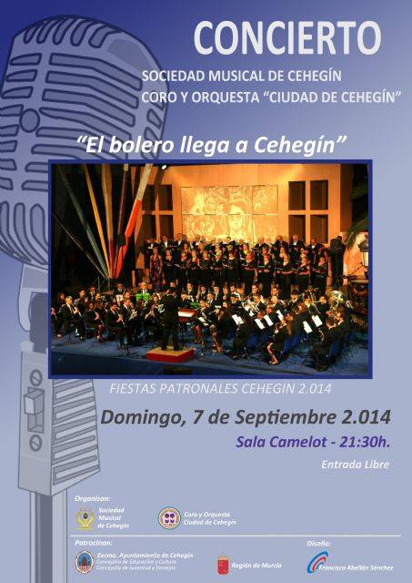 El bolero protagoniza el concierto del Coro 'Ciudad de Cehegín' y la Sociedad Musical - 1, Foto 1