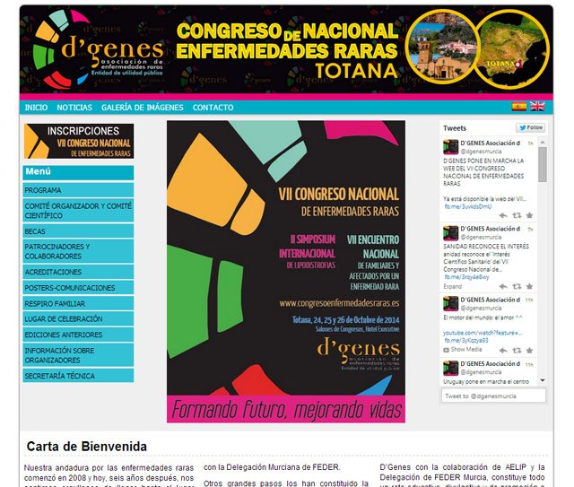 Ya est en marcha la web del VII Congreso Nacional de Enfermedades Raras, Foto 1