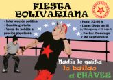 Las Juventudes Comunistas en Águilas organizan una fiesta en solidaridad con la Revolución Bolivariana
