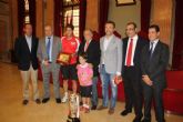 El Alcalde recibe a la plantilla de ElPozo Murcia, campen de la Supercopa de España de ftbol sala