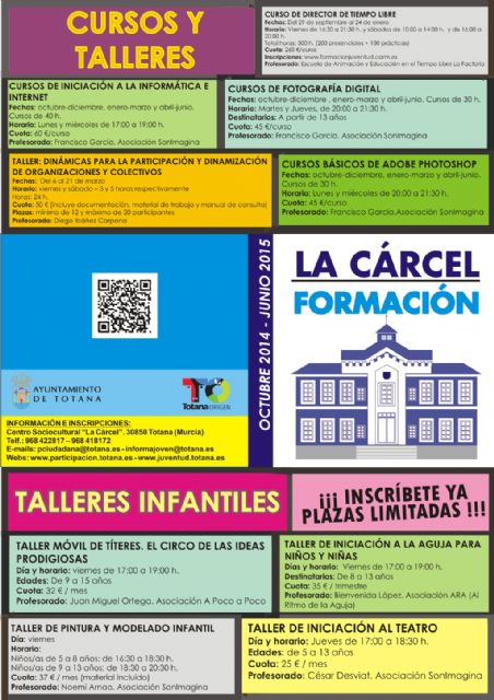 Cerca de 40 cursos y talleres componen el programa de La Cárcel-Formación para este curso 2014-2015, Foto 3