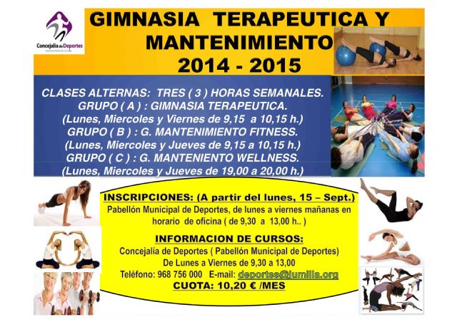 La Concejalía de Deportes abre el plazo de matrícula para las Escuelas Municipales y gimnasia de mantenimiento - 1, Foto 1