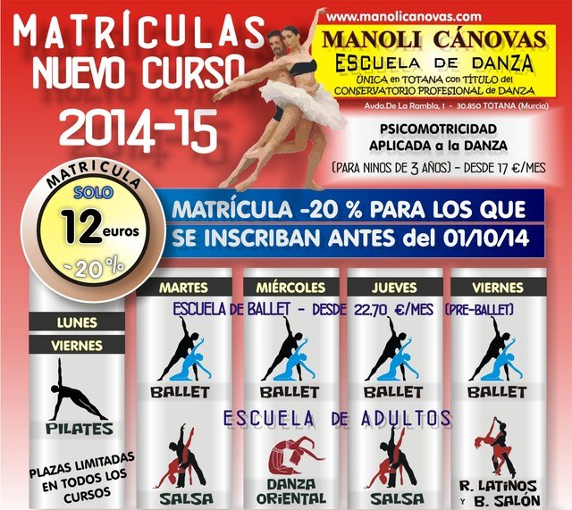 The School of Dance "Manoli Canovas" opens new facilities and expanding its activities for the new course, Foto 2