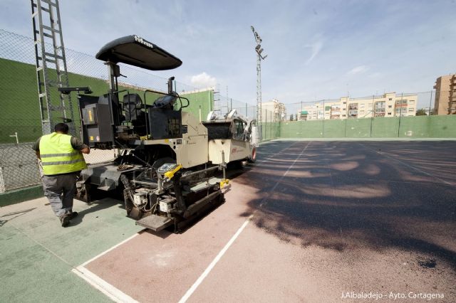 Obras de mejora en las pistas exteriores del pabellón central - 3, Foto 3