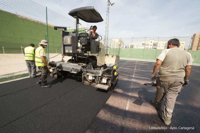 Obras de mejora en las pistas exteriores del pabellón central - 5, Foto 5