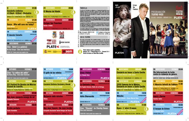 La Concejalía de Cultura apuesta por importantes títulos para la programación del último trimestre del año en el Teatro Vico - 1, Foto 1