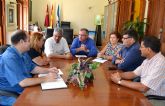 El alcalde de guilas recibe al ministro saharaui de Salud Pblica