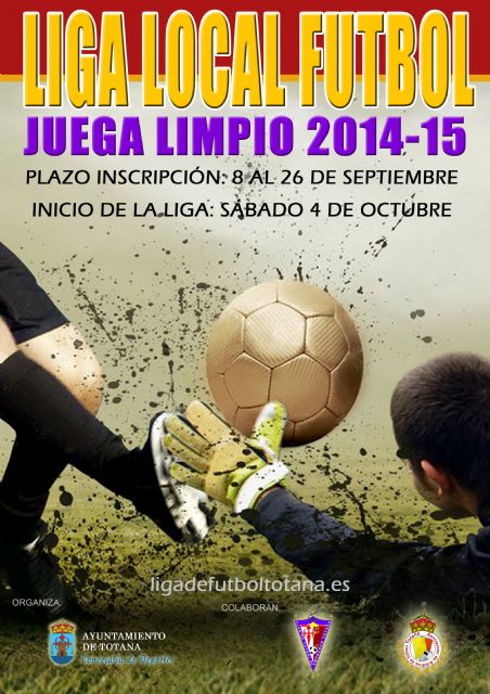 El próximo viernes, día 26, finaliza el plazo para la inscripción de los equipos en la Liga de Fútbol Juega Limpio - 1, Foto 1