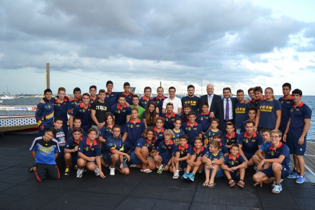 El deportista David Cal visita a los palistas del UCAM AD Pinatarense - 1, Foto 1