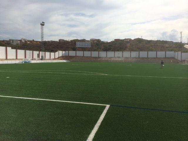 Finalizan las  obras de construcción del campo de césped artificial en el Nicolás de las Peñas de Bullas - 3, Foto 3