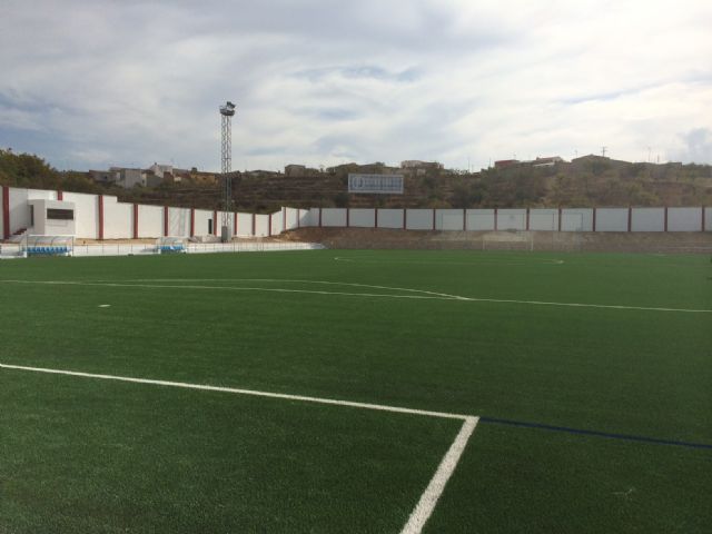 Finalizan las  obras de construcción del campo de césped artificial en el Nicolás de las Peñas de Bullas - 4, Foto 4