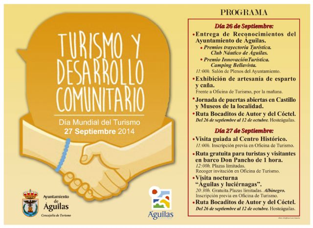 Variedad de actividades en Águilas para celebrar el Día Mundial del Turismo - 1, Foto 1