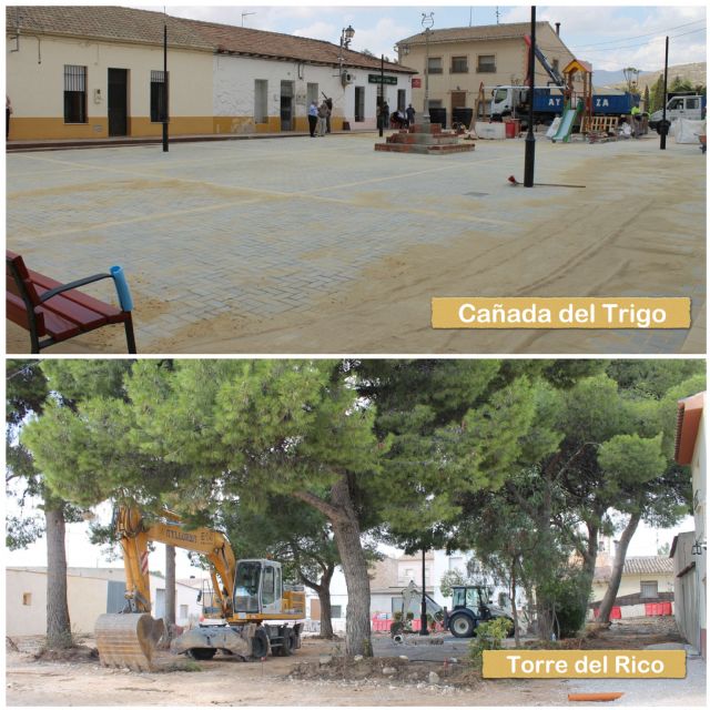 Más de 100.000 euros destinados a los proyectos de remodelación de las plazas de la Torre del Rico y Cañada del Trigo - 1, Foto 1