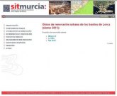 La Comunidad publica en el portal SitMurcia la información relativa a los proyectos de renovación urbana de Lorca