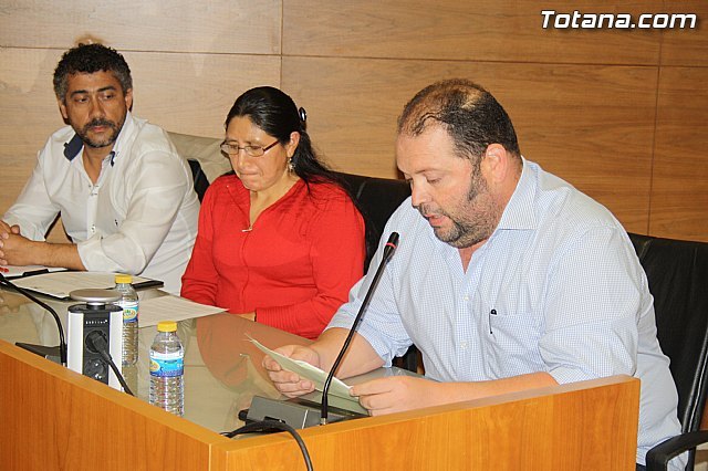 La Agrupación Local de Ciudadanos C´s Totana intervino antes del Pleno ordinario de septiembre, Foto 1