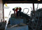 La Guardia Civil recupera en una chatarrera clandestina ms de 9.000 kilos de cobre sustrado