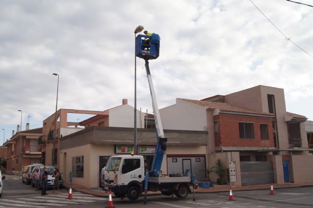 El Ayuntamiento de Totana sustituye 6.400 puntos de luz del alumbrado público para mejorar la eficiencia energética, Foto 3