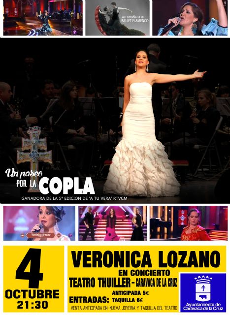 Verónica Lozano presenta este sábado en Caravaca su espectáculo Un paseo por la copla - 1, Foto 1