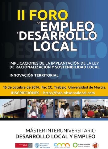 El Ayuntamiento de Jumilla participará de nuevo en el II Foro Regional de Empleo y Desarrollo Local de Murcia - 1, Foto 1
