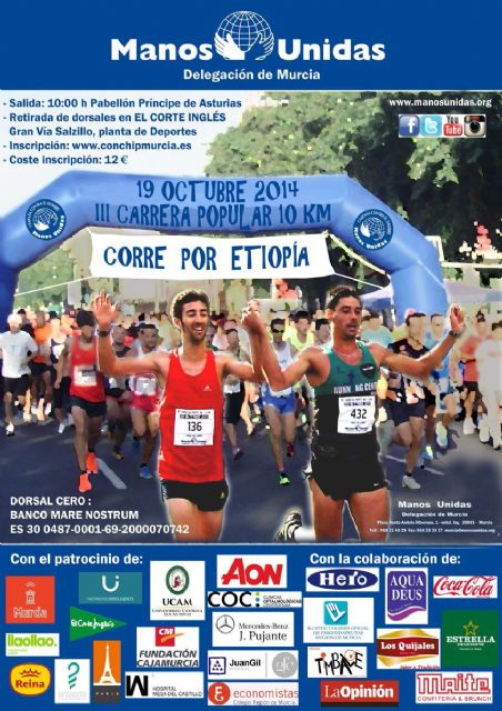 Manos Unidas organiza la III Carrera Popular en Murcia - 1, Foto 1