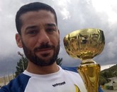 Bartolomé Sánchez, del Club Atletismo Totana, ganador de I Media maratón Huerta de Murcia