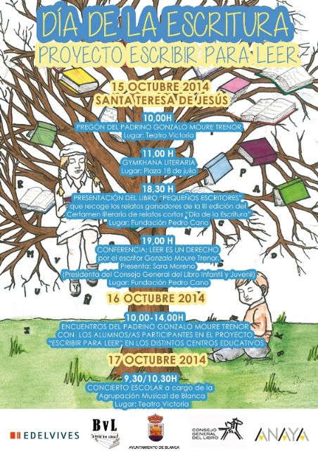 Los niños de Blanca se convierten, por cuarto año consecutivo, en escritores apadrinados por Gonzalo Moure - 1, Foto 1