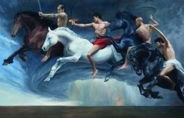 El pintor murciano Martínez Cánovas inaugura la exposición Inquietud retro-estética en el Aula de Cultura de CajaMurcia en Madrid - 2, Foto 2