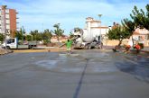 El Ayuntamiento de guilas inicia los trabajos de mejora en la Plaza Vctimas del Terrorismo