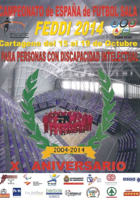 Cartagena y La Manga acogen el Campeonato de España de fútbol sala FEDDI 2014 - 3, Foto 3