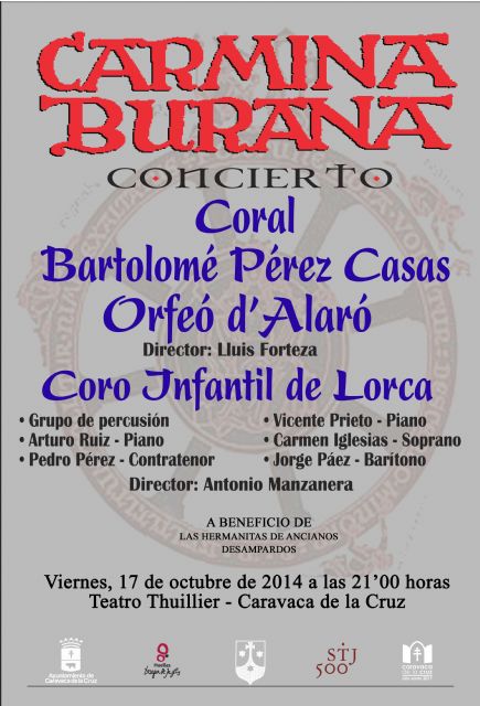 120 artistas interpretan Carmina Burana dentro de los actos del V Centenario de Santa Teresa - 1, Foto 1