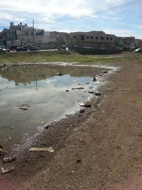SPCT denuncia que el solar del futuro Centro de Salud de San Antón se ha convertido en una charca insalubre - 2, Foto 2