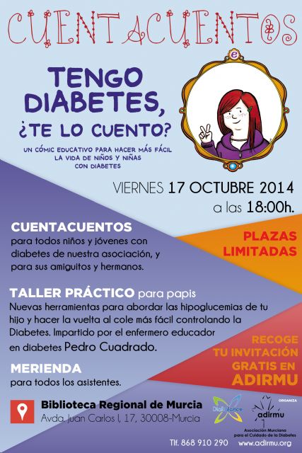 Mañana un cuentacuentos enseñará a niños y jóvenes a vivir mejor con su diabetes - 1, Foto 1