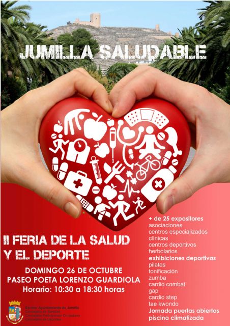 Cerca de 25 expositores se darán cita este fin de semana en la II Feria de la Salud y el Deporte Jumilla Saludable - 1, Foto 1