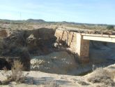 Agricultura inicia las obras del puente de Cañada de Romero afectado por la riada de 2012