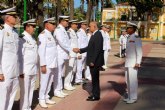 Garre destaca la importancia de reforzar la colaboración entre la Administración regional  y las unidades de la Armada Española