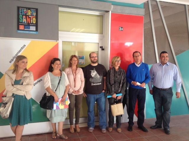 El Alcalde visita en Espinardo las obras del nuevo pabellón polivalente y la Plaza de la Constitución del Espíritu Santo - 4, Foto 4