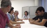 Encuentro entre UPyD y la Plataforma Pro Soterramiento para tratar la publicacin en el BOE de la llegada en superficie del AVE