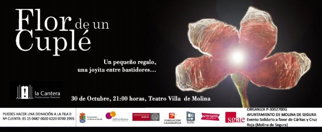 El Ayuntamiento y la Plataforma de Innovación Social presentan FLOR DE UN CUPLÉ, primer evento solidario a favor de Cáritas y Cruz Roja, el jueves 30 de octubre - 1, Foto 1