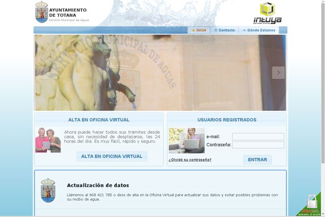 El Servicio Municipal de Aguas pone en marcha su propia web, Foto 2