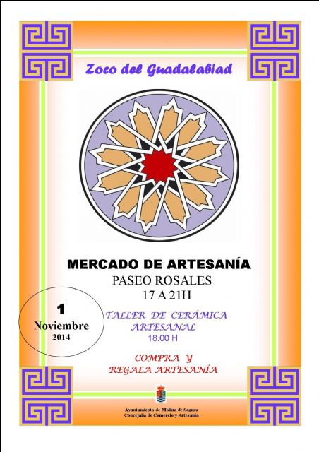 El mercadillo Zoco del Guadalabiad de Molina de Segura ofrece un taller de cerámica artesanal el sábado 1 de noviembre - 1, Foto 1