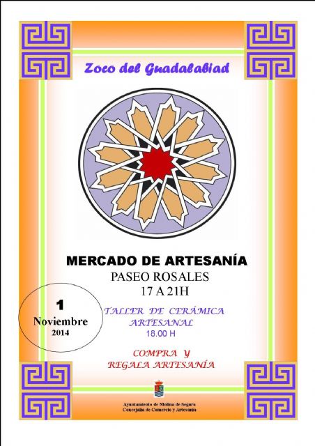 El mercadillo Zoco del Guadalabiad de Molina de Segura ofrece un taller de cerámica artesanal el sábado 1 de noviembre - 1, Foto 1