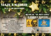 Juventud organiza un viaje a Madrid para ver el musical ´El Rey León´ y visitar el parque Warner