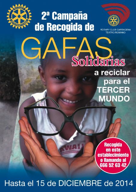 Rotary Club Cartagena Teatro Romano comienza la segunda campaña de recogida de gafas solidarias a reciclar para el tercer mundo - 1, Foto 1