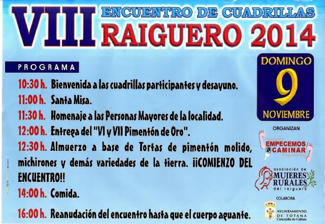 El Raiguero celebra este domingo el VIII Encuentro de Cuadrillas que organizan las asociaciones de mujeres rurales, Foto 3