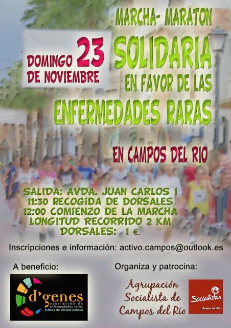 Campos del Río unirá deporte y solidaridad a favor de las Enfermedades Raras - 1, Foto 1