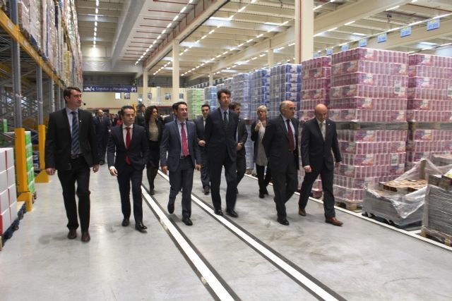 Garre resalta el importante impulso que supone para la economía regional y de Lorquí la apertura del nuevo centro logístico de Lidl - 1, Foto 1