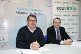 El Ayuntamiento de Alhama de Murcia y Ecovidrio impulsan el reciclado de envases de vidrio en el sector de la hostelera