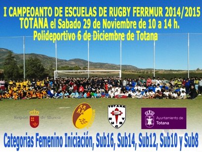 Este sbado se celebra en Totana el II Campeonato Regional de Escuelas de Rugby “Ciudad de Totana” - 2