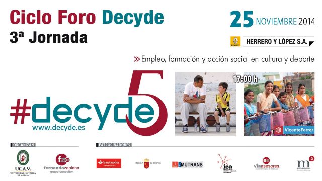 Foro Decyde: Empleo, fiscalidad y acción social en cultura y deporte - 1, Foto 1