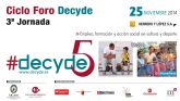 Foro Decyde: Empleo, fiscalidad y accin social en cultura y deporte